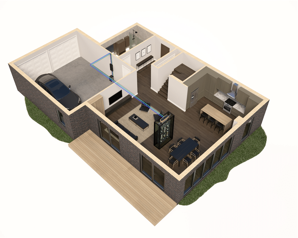wine cellar mockup